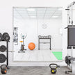 Home Gym Mirror for Wall,56x28x2PCS Full Length,Glass Frameless Body Large Mirror for Home Gym,Workout,Bedroom,Garage(Silver)