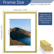 PEALSN 16x20 Picture Frame Set of 6, Display Pictures 11x14 with Mat or 16 x 20 without Mat for Wall Mounting Display, Poster Frames Collage for Wall Decor, Gold