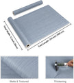 CRE8TIVE Light Blue Grasscloth Wallpaper Textured Stick and Peel Faux Grass Cloth Wallpaper for Walls Self Adhesive Removable Wallpaper Linen Grasscloth Contact Paper for Furniture Home Decor 12