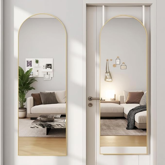 Door Mirror, Arched Full Length Mirrors Over The Door, 16
