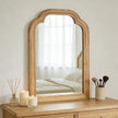 Wood Framed Bathroom Mirror for Wall, 16 x 24 Inch Rustic Wood Frame Wall Mirrors Decorative for Living Room, Vanity, Bedroom, Entryway and Farmhouse, Tempered Glass, Shatterproof
