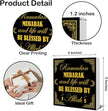 Ramadan Decorations - Islamic Decor - Ramadan Mubarak Wooden Sign Home Office Living Room Bedroom Kitchen Bathroom Desk Table Shelf Wall Decor - 5 x 5 Inches