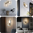 Ralbay 2-Pack Modern Indoor Wall Sconce 20W Aluminum Up and Down LED Modern Black Wall Sconce for Indoor Living Room Bedroom Hallway (Warm White Light, 3000K)