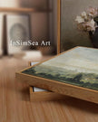 InSimSea Framed Canvas Wall Art Vintage Decor, Landscape Wall Art Home Decor, Wild Field under Sky, Modern Farmhouse Decor, Cottagecore Bedroom Kitchen Bathroom Decorations, 24