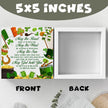 Irish Blessing decor St Patricks Day decorations Rustic Wood Sign Home Tabletop Desk Shelf Decor St Patrick's Day Decorations 5 X 5 Inches