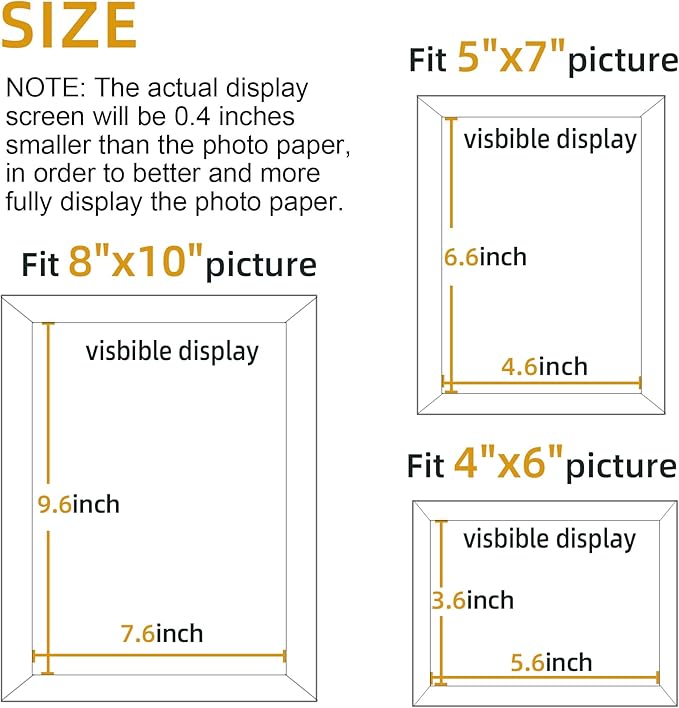 BESCRCL 15 Pack Real Glass Picture Frames Collage Wall Decor, Including 3pcs 8x10 Black, 6pcs 5x7 Light Brown, 6pcs 4x6 Brown, Photo Frames Set for Gallery Wall or Tabletop Display