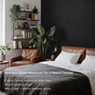 Ismoon Black Contact Paper Peel and Stick Wallpaper 17.5''x236''Wood Grain Contact Paper for Cabinets and Drawers Removable Self-Adhesive Modern Renter Friendly Wallpaper for Desk Countertops Vinyl
