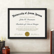 A PLUS MAX Black 8.5 x 11 Frame Set of 2, Engineered Wood Frame with Wood-grain for Display 8.5 by 11 Document Award Certificate Wall and Tabletop - 2 Pack/Black/8.5x11