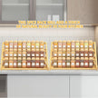 Spice Rack - Bamboo Wood Spice Rack Organization for Cabinet/Countertop