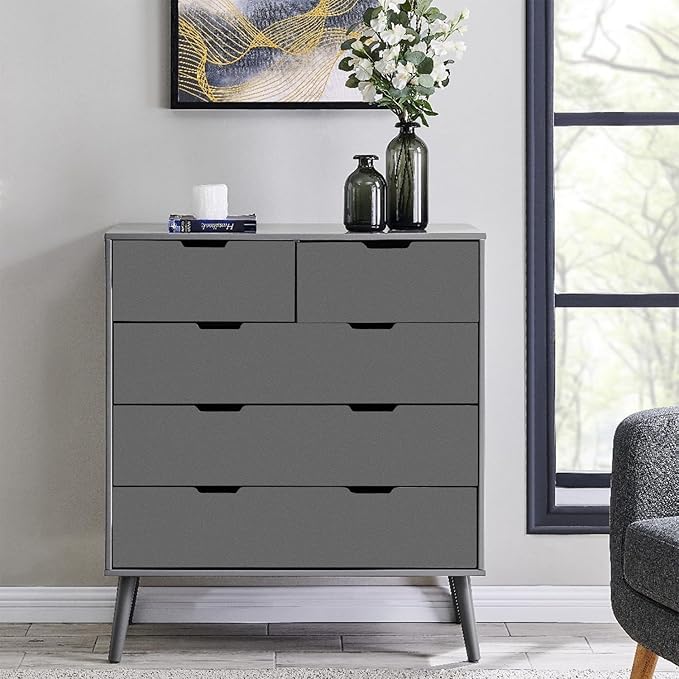Yancorp 16"x394" Matte Dark Gray Contact Papaer Peel and Stick Wallpaper Vinyl Wrap Countertop Wallpapers Waterproof for Cabinets Drawers Bedroom Kitchen Self-Adhesive Wallpaper