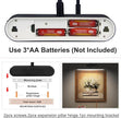 Picture Light,3AA Battery Art Lights for Paintings,Wireless Wall Lighting,Remote Control Accent Light with Timer and Dimmable for Frame,Portrait,Dartboard-Black