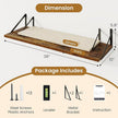 Deep Floating Shelves for Wall,36