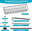 6-Tier Pantry Door Oragnizer, Over The Door Pantry Organizer Rack and Storage, Hanging Spice Rack Shelves Door, Home Office Laundry Room Bathroom & Kitchen Organization Essentials Metal