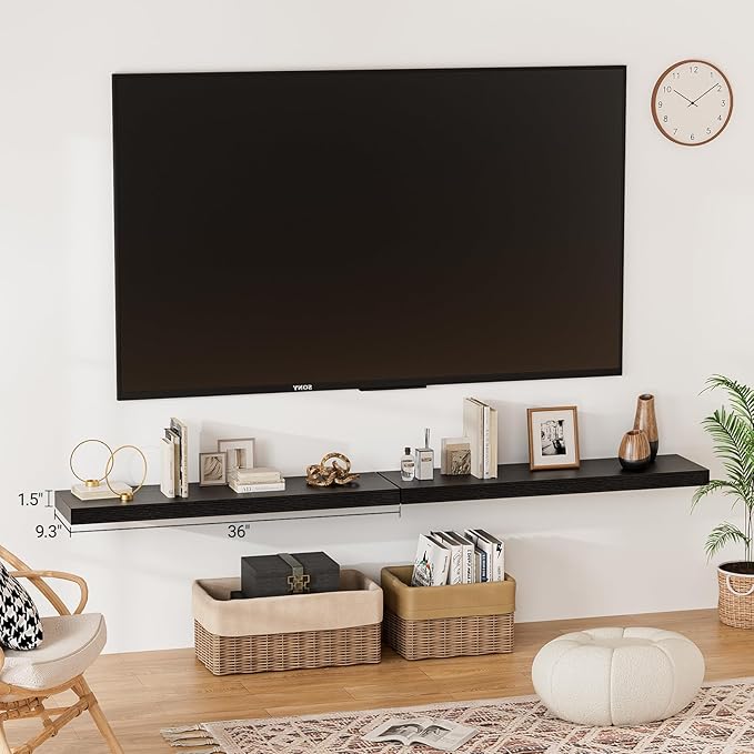 Heimlove Floating Shelves for Wall 36 Inches Long,9.3