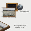 OIQArtOIQ Vintage Wildflowers Landscape Wall Art Framed Floral Natural Scenery Oil Painting Canvas Prints Country Farmhouse Decor Pictures Kitchen Bedroom Living Room Bathroom