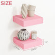 BAMEOS Pink Floating Shelves for Wall, 6