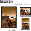 A PLUS MAX 9x13 Picture Frame Set of 6, Black Engineered Wood Frame for 9 x 13 Inch Picture Poster Photo, Light Weight 9 by 13 Frame with Wood-grain for Wall - 6 Pack/Black/9