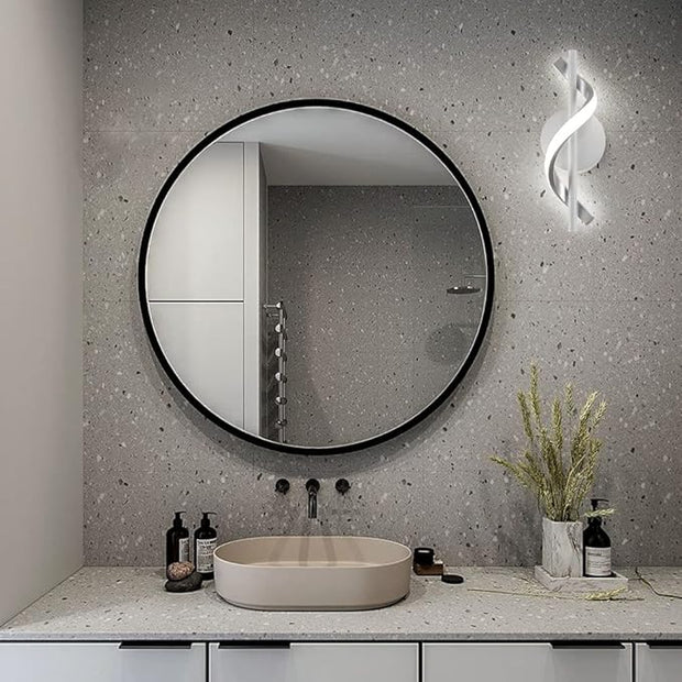 Modern Wall Sconces, 9W Wall Lighting Fixture Lamps LED Aluminum Wall Lamps for Bedroom Living Room Hallway Hotel Indoor (White-Cold White)-13.7 inch