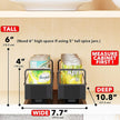 SpaceAid Pull Out Spice Rack Organizer for Cabinet, Heavy Duty Slide Out Seasoning Kitchen Organizer, Cabinet Organizer, with Labels, 7.7