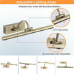 LED Picture Lights for Wall Rechargeable, Battery Operated Art Light for Paintings Wireless,15.7inch Antique Bronze Gallery Light for Artwork