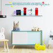 Rainbow Iridescent Acrylic Shelves Floating Wall Ledge Bookshelf Wall Mounted Shelf Display Organizer for Kids Room Bathroom Bedroom Living Room Nursery Office Kitchen (2 Pieces)