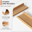 Floating Picture Ledge Shelves Set of 4, 48 Inch Shelves with Lip - Large Nursery Book Shelf for Toys Storage, Kids Bookshelf - Wall Mounted Living Room Bedroom Decor Frames