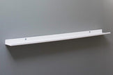 Floating Ledge, Photo Shelf, Art Ledge - Very Durable and Made in The USA (White, 33