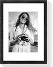 puthiac 9x12 Solid Oak Wood Picture Frame, Fits 6x8 with Mat or 9x12 Without Mat, Wall or Tabletop Display with Stand, Vertical or Horizontal, Plexi Front, 3 Pack, Black