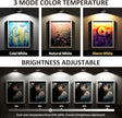 3-Pack Picture Lights for Wall, Rechargeable Battery Magnetic Poster Lights with Remote Dimmable 3-Color Temps & Timer, LED Art Display Lighting for Paintings, Frames & Wall Art Decor (White)