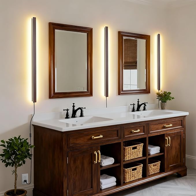 Farmhouse Plug in Long Wall Sconce, 39.3