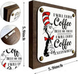 I will Drink Coffee Here There Everywhere Sign, Coffee Wood Sign, Wooden Box Signs Decors Art, Coffees Lover Home Décor, Home Kitchen Decor, Funny Gift for Coffees Enthusiast