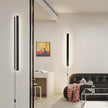 Modern Plug in Wall Lights, 31.4 inch Frosted Black LED Long Wall Sconce, 16W Warm White 3000K Acrylic Indoor Wall lamp,with 59