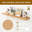Oak Floating Shelves for Wall 12 Inch (Upgrade Width 6