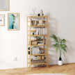 Bamboo Rack, Adjustable Bamboo Shelf, Stand Utility Storage Shelf Multifunctional Bathroom Kitchen Living Room Holder Plant Flower Stand (6-Tier)