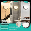 13 inch Dimmable LED Wall Sconce, Half Moon Wall Light Fixture, 3000K/4000K/5000K Color Temperature Adjustable, Modern Bathroom Vanity Light Fixtures，Super Bright (Oil Rubbed Bronze) 2 Pack