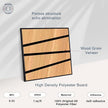 WoveN SounD Artisan Acoustic Wall Panels, 16 Pack 12x12 Inch, Wood Veneer Carved Sound Proof Wall Decor, Self-Adhesive for Home, Studio, Office & Focus Zones, Cut Prism, Natural Oak