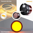 Round LED Wall Sconce Light, Waterproof IP65 9W 3000K Warm White Modern Wall Sconces, Hardwired Minimalist Indoor Wall Lights for Bedroom, Hallway, Staircase, Living Room, Background Decor Lighting