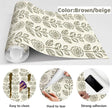 Wudnaye Floral Peel and Stick Wallpaper Vintage Tulip Floral Wallpaper 17.7in×590.4in Flower Farmhouse Contact Paper Peel and Stick Neutral Self Adhesive Removable Vinyl Wall Paper for Kitchen Bedroom