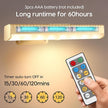 6pcs Battery Operated Picture Light with 3 Lighting Color,Painting Light for Wall with Remote,Led for Art Indoor Poster Brightness Dimmable, Timer-Off Display Accent Light for Frame Gallery-Black