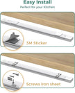 ASOKO 16 Inch Under Cabinet Lights,Plug and Play Under Counter Lighting,4500K Daylight White with 700LM Bright,ETL Light Bar with ON/Off Switch for Kitchen,Under Desk,Workbench