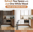 White Wood Grain Contact Paper, 17.3
