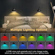 Wall Sconces Battery Operated – Rechargeable Wall Lights with Remote Control Dimmable Auto Timer–13 Colorfuls Changeable to Elegant Touch Wall Lamp for Bedrooms Living Rooms Game Rooms Hallways