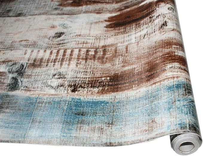Orgrimmar 236" x 17.8" Wood Peel and Stick Wallpaper Self-Adhesive Removable Wallpaper Covering Decorative Stick Film Vintage Wood Panel Wallpaper Vinyl Decal Roll