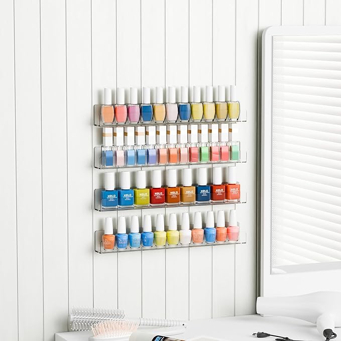 Cq acrylic Invisible Clear Floating Bookshelf - 15