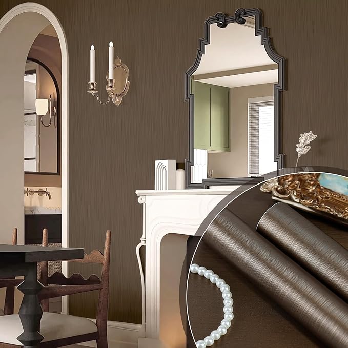 Bronze Satin Peel and Stick Wallpaper 15.7
