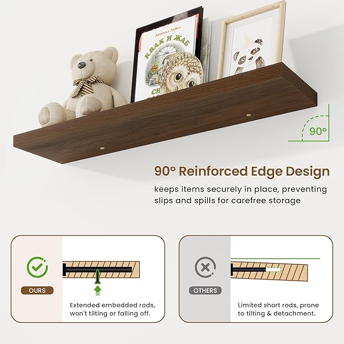 40in Floating Shelves for Wall, 40