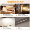 Gritin 14.7inch Under Cabinet Lighting Rechargeable 2 Pack- 3 Color Temps&5 Level Brightness, Super Bright, 4 Modes, Motion Sensor, Long Lasting - Easy Installation Magnetic Under Closet Lights-Silver
