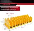 Plier Organizer, Plier Rack, Plier Holder and Cutter Organizer with Non-Slip Rubber Base, Tool BoxOrganizer, PlierOrganizer for Tool Box Drawer, 20 slots, ToolStorage, PlierRack (2 PC-Yellow)
