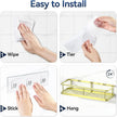 YASONIC Shower Caddy Adhesive, No Drill Bathroom Shower Organizers, with Removable Hooks, Rust Proof Shower Shelves, Wall-Mounted Shower Holder, 2 Pack Gold