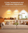 Wall Sconce with 7500mAh Rechargeable Battery LED Wall Light for Bedroom with Remote Control, 3 Colors Wireless Wall Lamp 360° Rotate Dimmable Brightness with 15 RGB Colors,White,1Pack